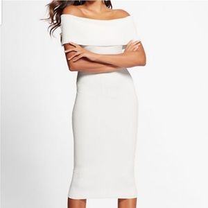 Elegant Off-Shoulder White Dress